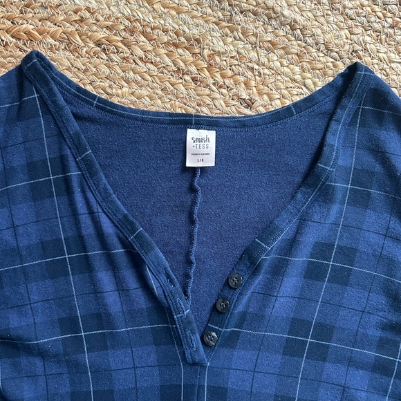 Smash + Tess Blue Tartan Romper - Picture 3 of 5